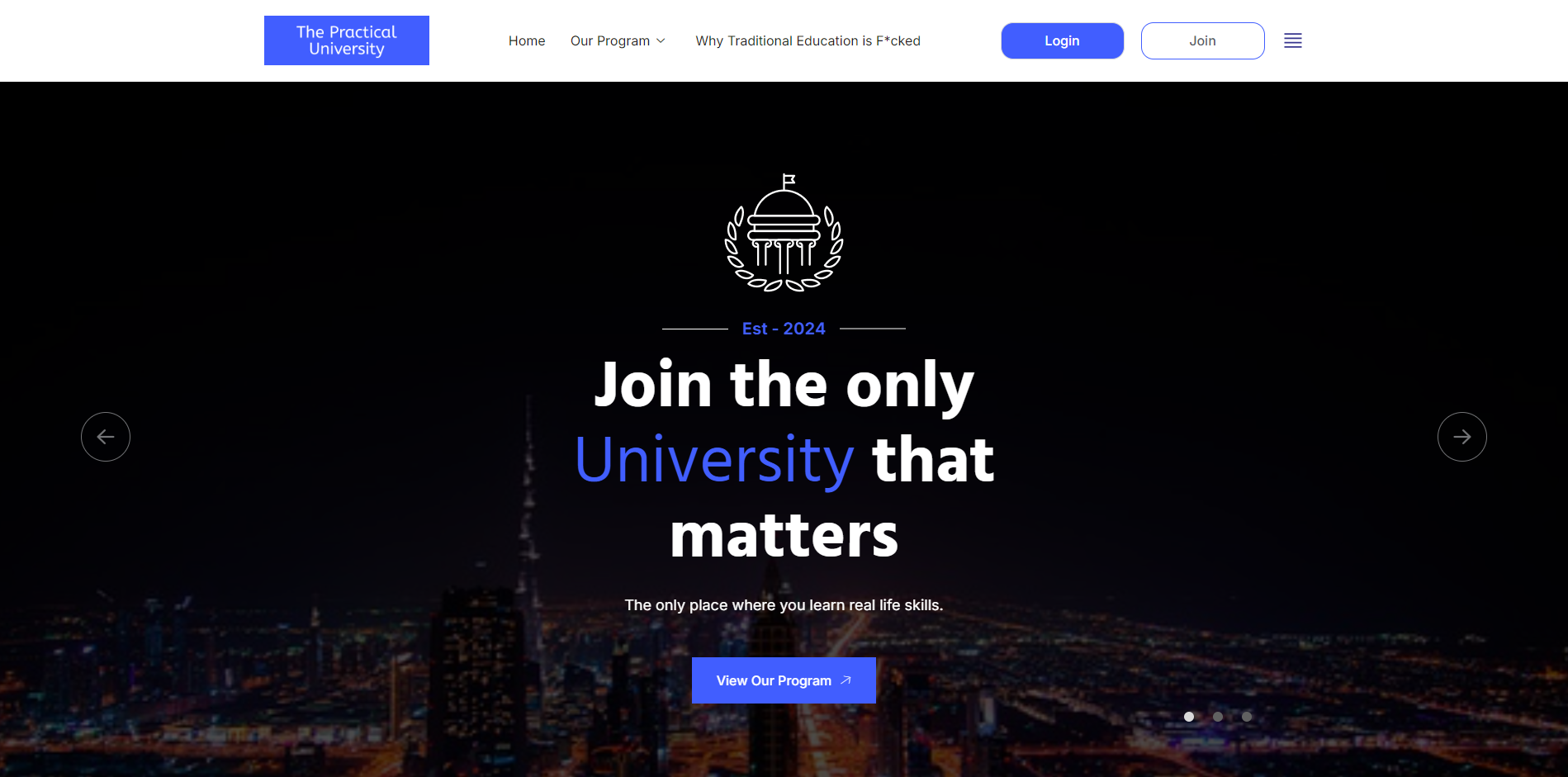 The Practical University